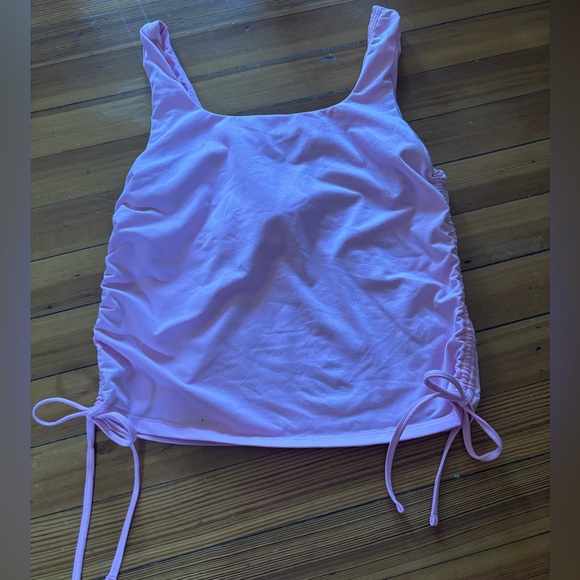 Fabletics Ruched Pink Tank Top - Picture 3 of 7